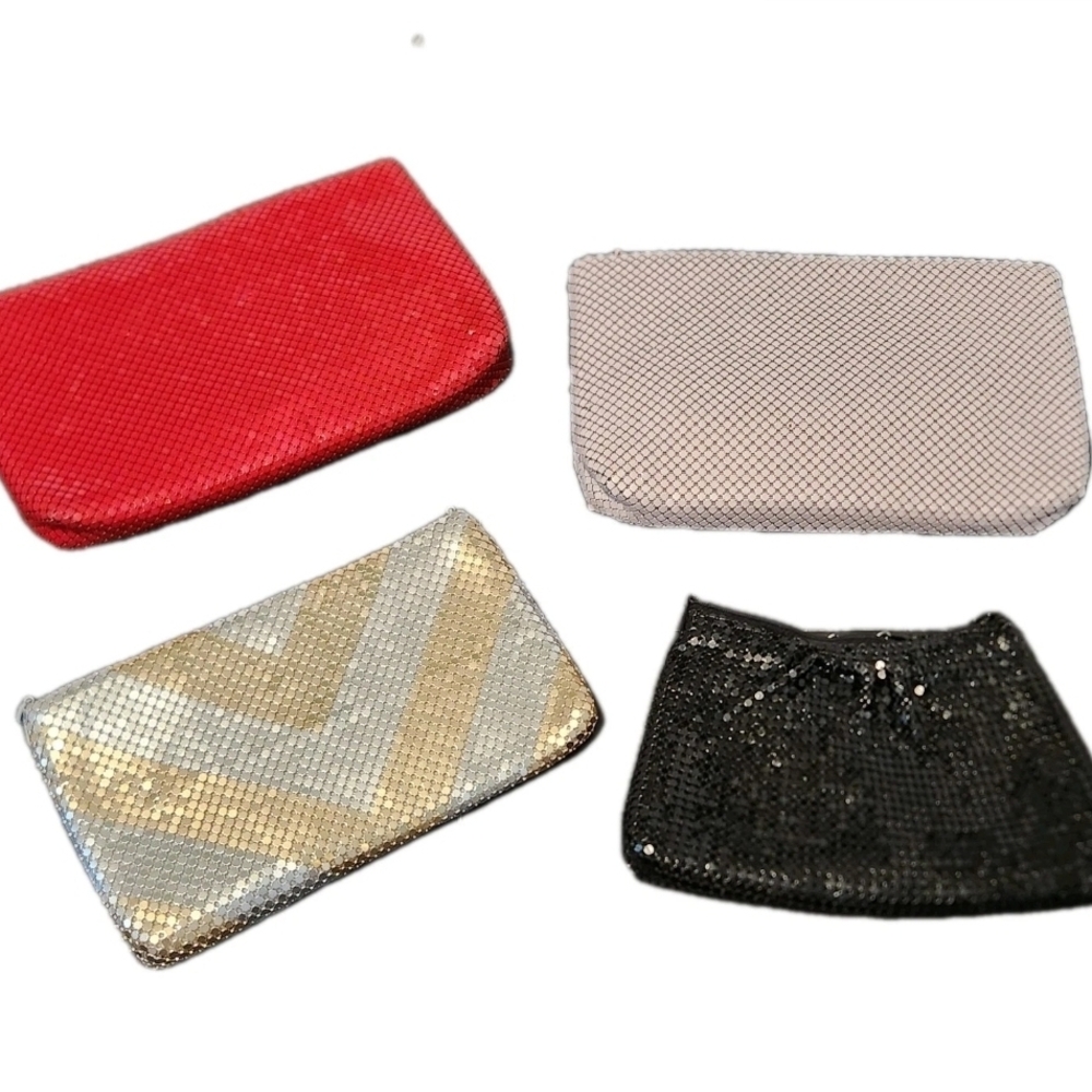 Antique Evening Bags LOT Vintage Purse Lot 1970 Chainmail Clutch Luxury Handbag